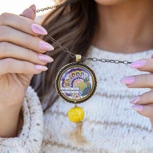 Here For The Pie Thanksgiving Pendant Necklace 🥧